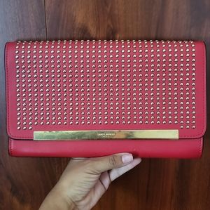 Red Studded Clutch